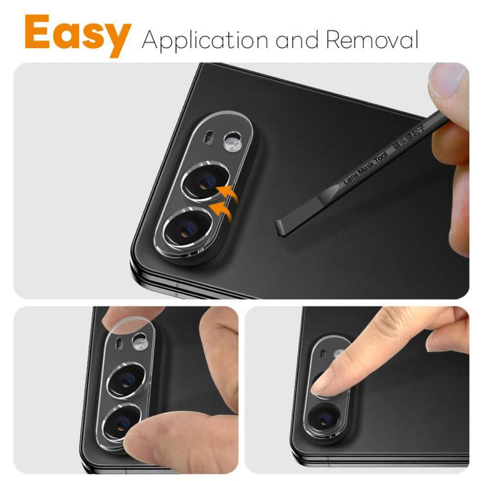 2 protectores de lente de cámara NORTHJO, película de vidrio templado 3D HD, For iPhone 17 Pro Max, For iPhone 17 Pro, For iPhone 17, For iPhone Air