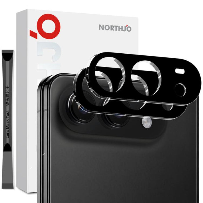 2pcs NORTHJO Camera Lens Protector 3D HD Tempered Glass Film, For iPhone 17 Pro Max, For iPhone 17 Pro, For iPhone 17, For iPhone Air