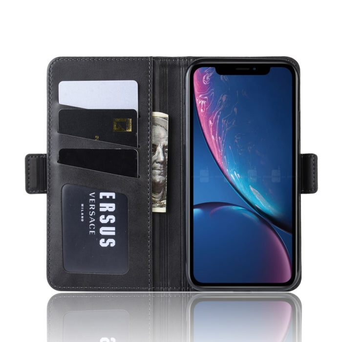 Estuche de cuero para teléfono celular con soporte de billetera para iPhone XR, con billetera y soporte y ranuras para tarjetas, For iPhone XR