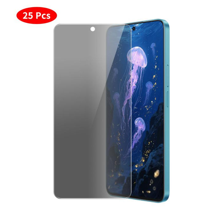 JUNSUNMAY 25 protectores de pantalla de privacidad de vidrio templado, For Redmi 14C, For Xiaomi Poco X7 Pro, For Xiaomi 14T / 14T Pro