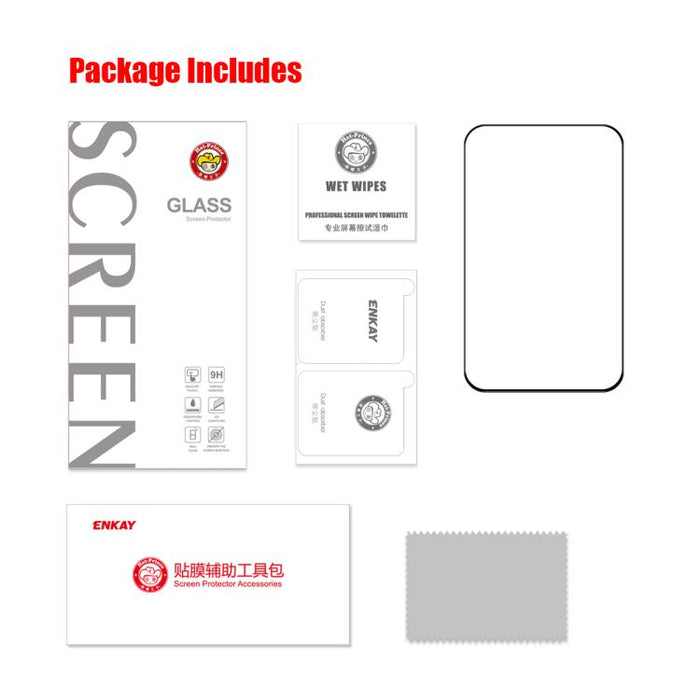 ENKAY Thickened Glue No White Edge High Aluminum-silicon Tempered Glass Film, For iPhone 17 Pro Max, For iPhone 17 Pro, For iPhone 17, For iPhone Air