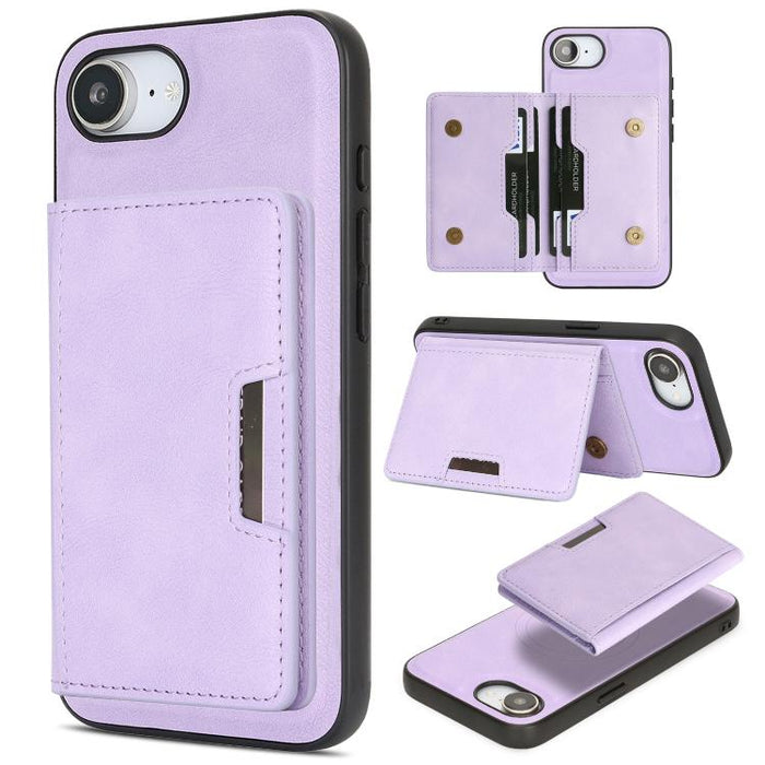 Kalebol Strong MagSafe Magnetic Two-Fold Card Bag Leather Phone Case, For iPhone 17 Pro Max, For iPhone 17 Pro, For iPhone 17, For iPhone Air