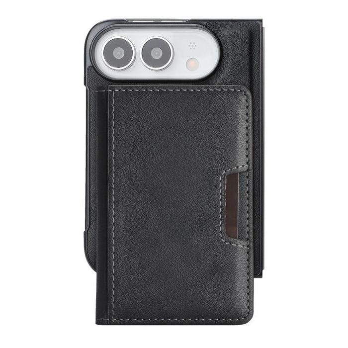 Kalebol Strong MagSafe Magnetic Two-Fold Card Bag Leather Phone Case, For iPhone 17 Pro Max, For iPhone 17 Pro, For iPhone 17, For iPhone Air