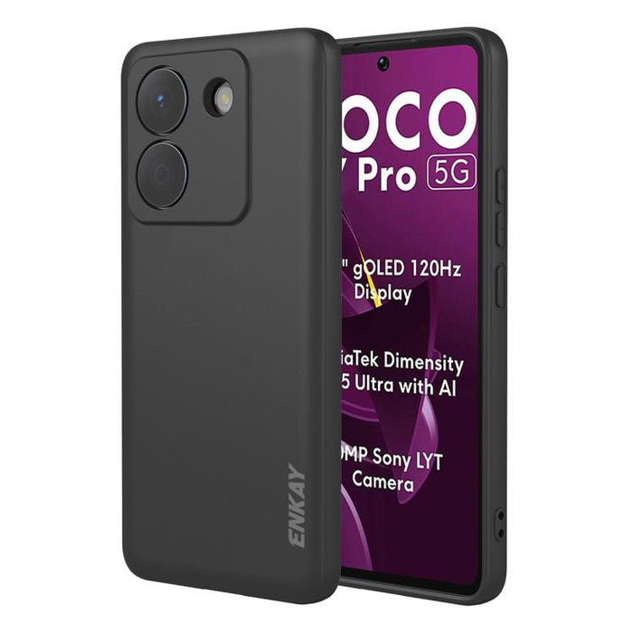 Funda para teléfono de silicona líquida suave y a prueba de golpes ENKAY, For Redmi A5 4G 171mm, For Redmi Note 14 4G 164mm Global, For Redmi Note 14 Pro 5G Global, For Redmi Note 14 5G India / Global, For Xiaomi 15 Ultra, For Xiaomi Poco M7 Pro       ...