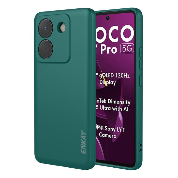 Funda para teléfono de silicona líquida suave y a prueba de golpes ENKAY, For Redmi A5 4G 171mm, For Redmi Note 14 4G 164mm Global, For Redmi Note 14 Pro 5G Global, For Redmi Note 14 5G India / Global, For Xiaomi 15 Ultra, For Xiaomi Poco M7 Pro       ...