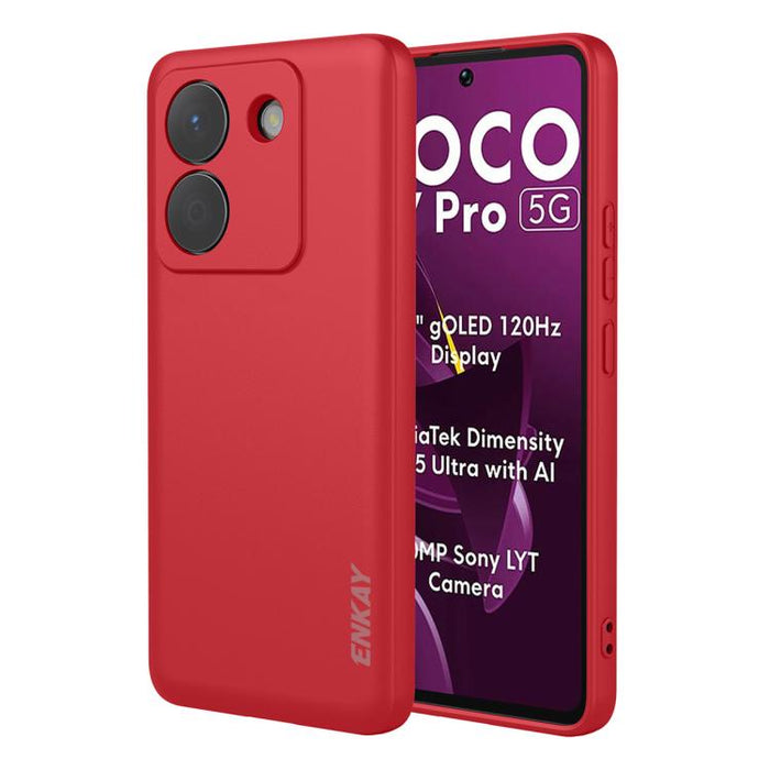Funda para teléfono de silicona líquida suave y a prueba de golpes ENKAY, For Redmi A5 4G 171mm, For Redmi Note 14 4G 164mm Global, For Redmi Note 14 Pro 5G Global, For Redmi Note 14 5G India / Global, For Xiaomi 15 Ultra, For Xiaomi Poco M7 Pro       ...