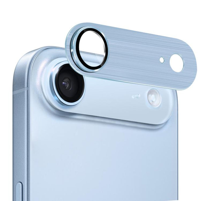 ENKAY Anti-reflection Camera Lens Brushed Aluminium Alloy Tempered Glass Film, For iPhone Air