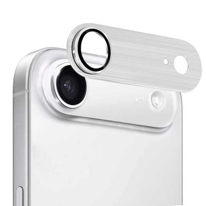 ENKAY Anti-reflection Camera Lens Brushed Aluminium Alloy Tempered Glass Film, For iPhone Air