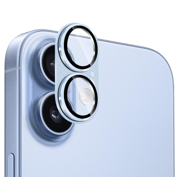 ENKAY Anti-reflection Camera Lens Frosted Armor Aluminium Alloy Tempered Glass Film, For iPhone 17