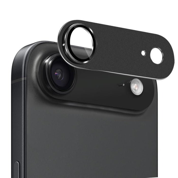ENKAY Anti-reflection Camera Lens Frosted Armor Aluminium Alloy Tempered Glass Film, For iPhone Air