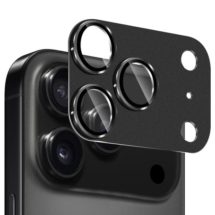 ENKAY Anti-reflection Camera Lens Frosted Armor Aluminium Alloy Tempered Glass Film, For iPhone 17 Pro Max, For iPhone 17 Pro