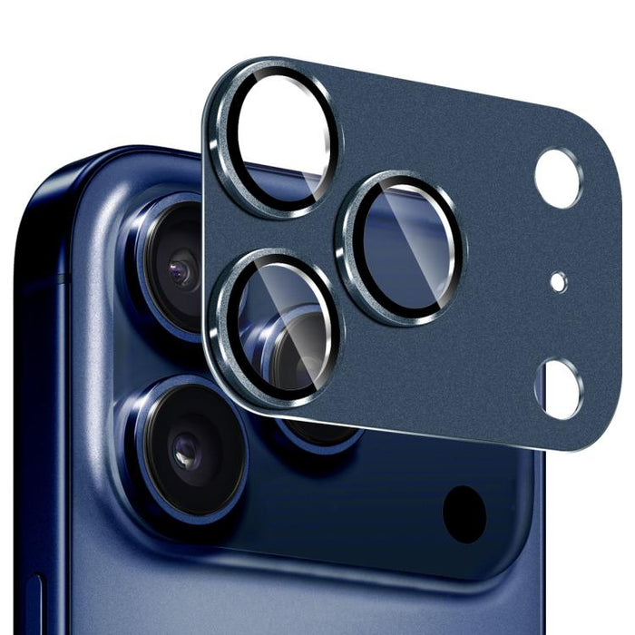 ENKAY Anti-reflection Camera Lens Frosted Armor Aluminium Alloy Tempered Glass Film, For iPhone 17 Pro Max, For iPhone 17 Pro
