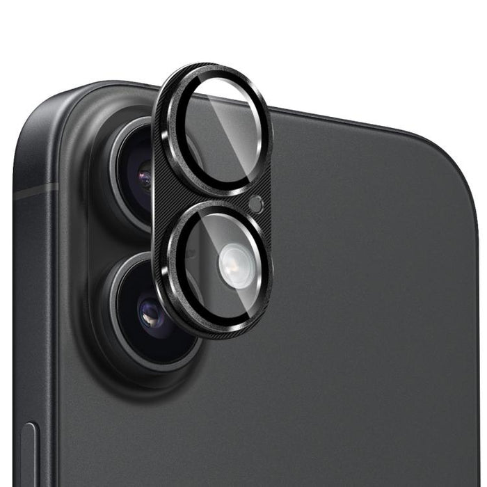 ENKAY CD Texture Aluminium Alloy Tempered Glass Lens Cover Film, For iPhone 17
