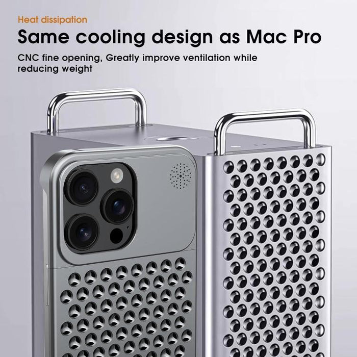 Funda para teléfono Kalebol de aleación de aluminio con aromaterapia y sistema de refrigeración, For iPhone 16 Pro Max, For iPhone 16 Pro, For iPhone 16 Plus, For iPhone 16, For iPhone 15 Pro Max, For iPhone 15 Pro, For iPhone 15 Plus, For iPhone 15   ...