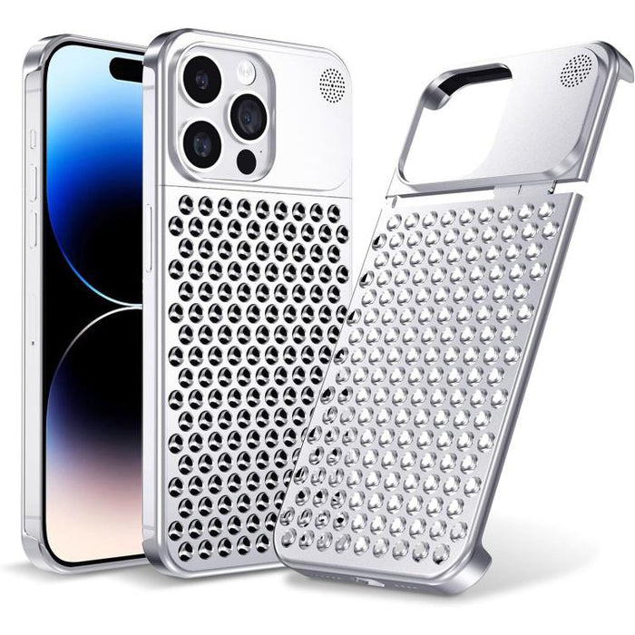 Funda para teléfono Kalebol de aleación de aluminio con aromaterapia y sistema de refrigeración, For iPhone 16 Pro Max, For iPhone 16 Pro, For iPhone 16 Plus, For iPhone 16, For iPhone 15 Pro Max, For iPhone 15 Pro, For iPhone 15 Plus, For iPhone 15   ...