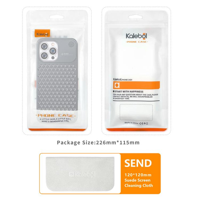 Funda para teléfono Kalebol de aleación de aluminio con aromaterapia y sistema de refrigeración, For iPhone 16 Pro Max, For iPhone 16 Pro, For iPhone 16 Plus, For iPhone 16, For iPhone 15 Pro Max, For iPhone 15 Pro, For iPhone 15 Plus, For iPhone 15   ...