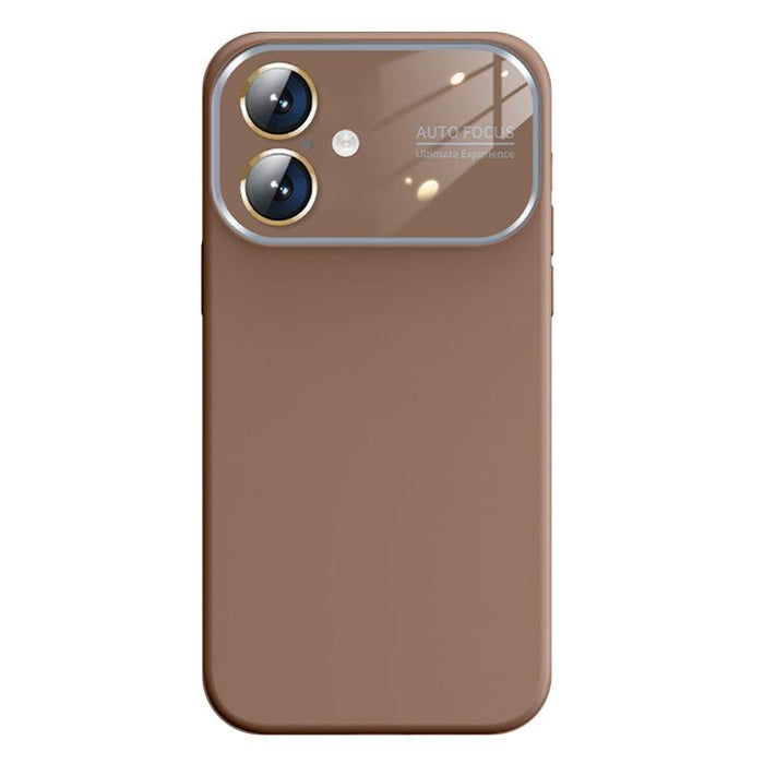 Kalebol Large Windows Frosted Liquid Silicone Phone Case, For iPhone 16 Pro Max, For iPhone 16 Pro, For iPhone 16, For iPhone 15 Pro Max, For iPhone 15 Pro, For iPhone 15, For iPhone 14, For iPhone 14 Pro