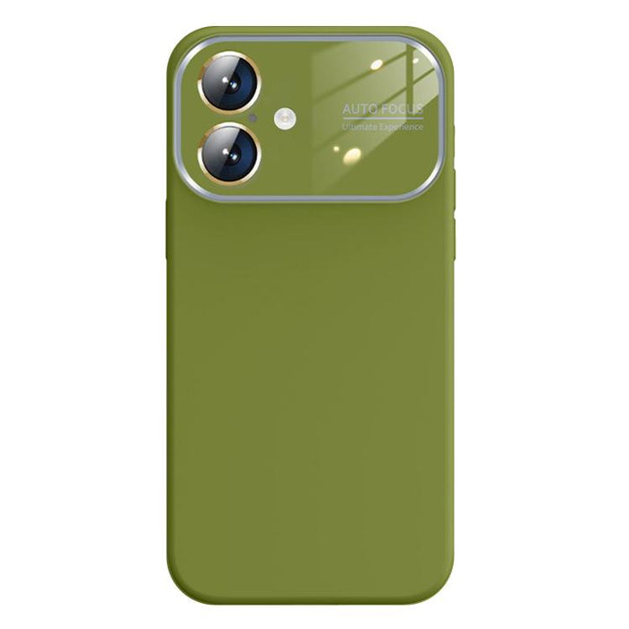 Kalebol Large Windows Frosted Liquid Silicone Phone Case, For iPhone 16 Pro Max, For iPhone 16 Pro, For iPhone 16, For iPhone 15 Pro Max, For iPhone 15 Pro, For iPhone 15, For iPhone 14, For iPhone 14 Pro