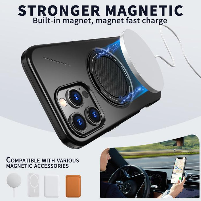 Kalebol Magnetic MagSafe Rotation Holder PC Phone Case, For iPhone 14 Pro Max, For iPhone 13 Pro Max, For iPhone 13 Pro, For iPhone 13