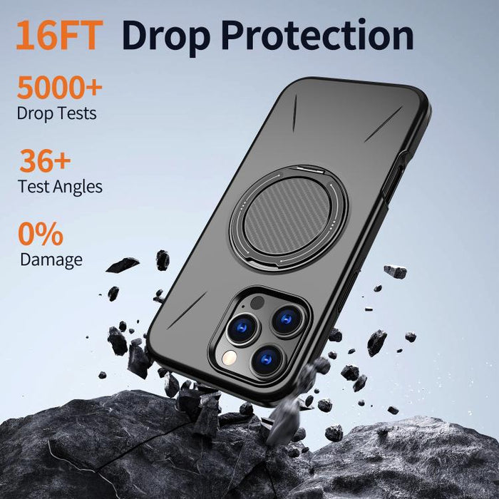 Kalebol Magnetic MagSafe Rotation Holder PC Phone Case, For iPhone 14 Pro Max, For iPhone 13 Pro Max, For iPhone 13 Pro, For iPhone 13