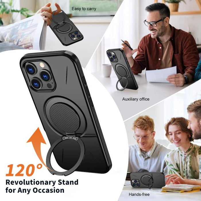Kalebol Magnetic MagSafe Rotation Holder PC Phone Case, For iPhone 14 Pro Max, For iPhone 13 Pro Max, For iPhone 13 Pro, For iPhone 13