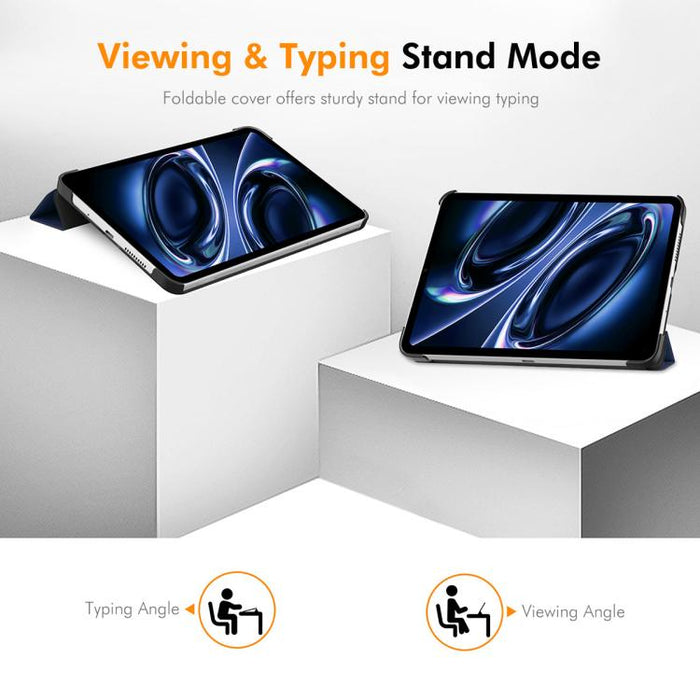 Funda para tablet inteligente ENKAY de tres pliegues, de piel con textura Custer., For Xiaomi Redmi K Pad 2 8.8 2026, For Xiaomi Pad 7S Pro 12.5, For Xiaomi Pad 7 Ultra 14