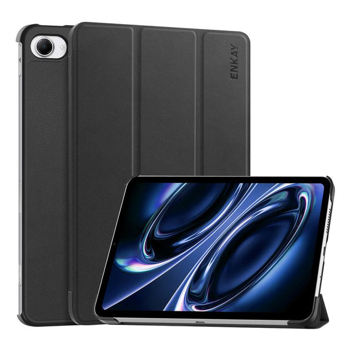 Funda para tablet inteligente ENKAY de tres pliegues, de piel con textura Custer., For Xiaomi Redmi K Pad 2 8.8 2026, For Xiaomi Pad 7S Pro 12.5, For Xiaomi Pad 7 Ultra 14