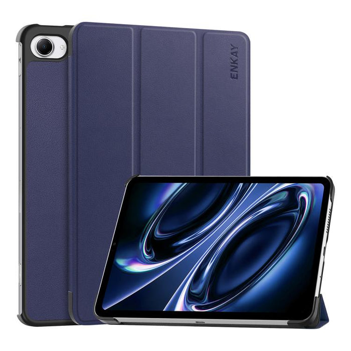 Funda para tablet inteligente ENKAY de tres pliegues, de piel con textura Custer., For Xiaomi Redmi K Pad 2 8.8 2026, For Xiaomi Pad 7S Pro 12.5, For Xiaomi Pad 7 Ultra 14