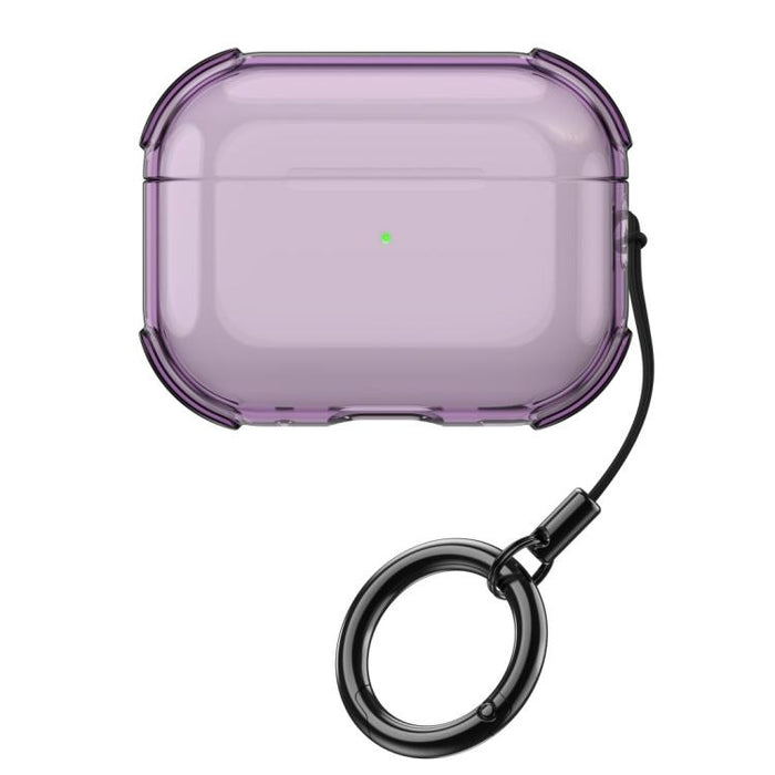 Simple Transparent Soft Shell TPU Earphone Protective Cover  with Ring Rope, For AirPods Pro 3, For AirPods 4, For AirPods Pro 2, For AirPods 3, For AirPods Pro, For AirPods 2 / 1