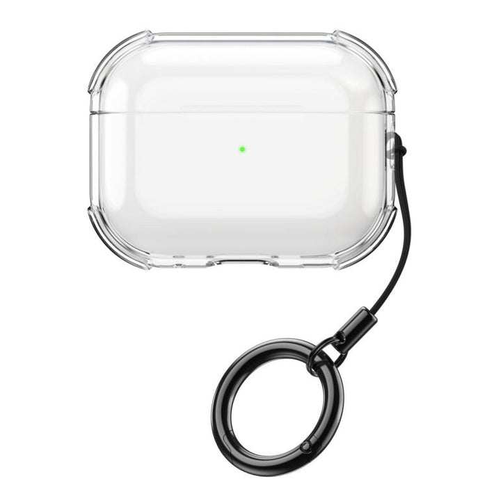 Simple Transparent Soft Shell TPU Earphone Protective Cover  with Ring Rope, For AirPods Pro 3, For AirPods 4, For AirPods Pro 2, For AirPods 3, For AirPods Pro, For AirPods 2 / 1