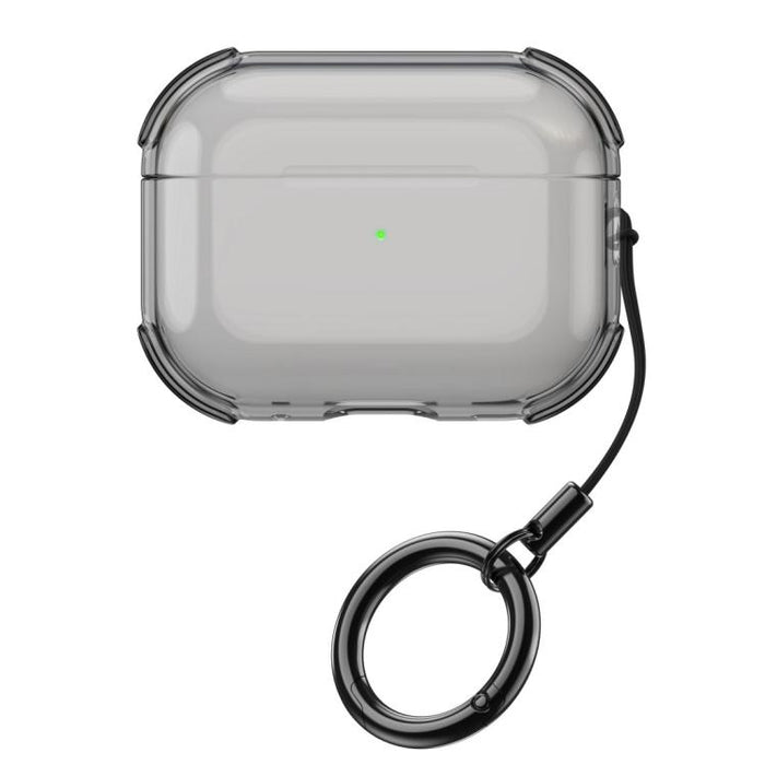 Simple Transparent Soft Shell TPU Earphone Protective Cover  with Ring Rope, For AirPods Pro 3, For AirPods 4, For AirPods Pro 2, For AirPods 3, For AirPods Pro, For AirPods 2 / 1