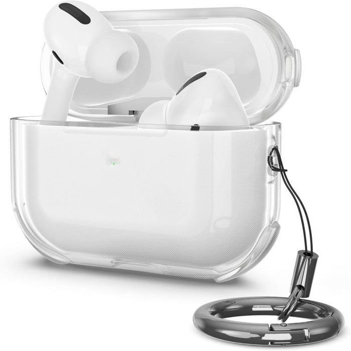 Simple Transparent Soft Shell TPU Earphone Protective Cover  with Ring Rope, For AirPods Pro 3, For AirPods 4, For AirPods Pro 2, For AirPods 3, For AirPods Pro, For AirPods 2 / 1