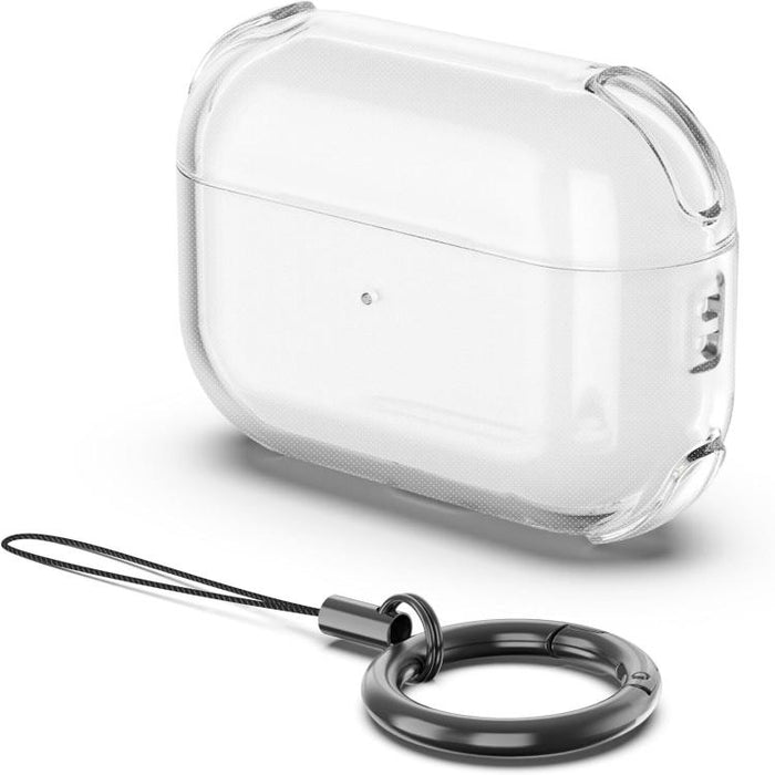 Simple Transparent Soft Shell TPU Earphone Protective Cover  with Ring Rope, For AirPods Pro 3, For AirPods 4, For AirPods Pro 2, For AirPods 3, For AirPods Pro, For AirPods 2 / 1