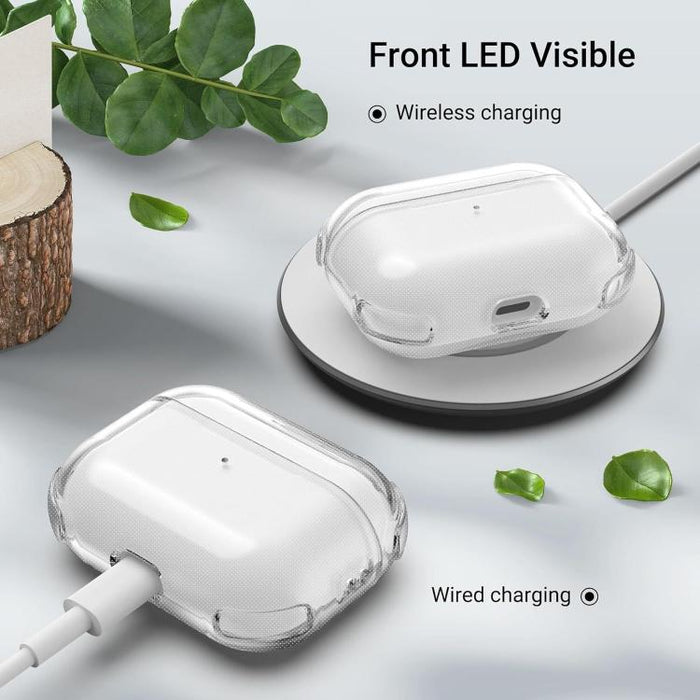 Simple Transparent Soft Shell TPU Earphone Protective Cover  with Ring Rope, For AirPods Pro 3, For AirPods 4, For AirPods Pro 2, For AirPods 3, For AirPods Pro, For AirPods 2 / 1
