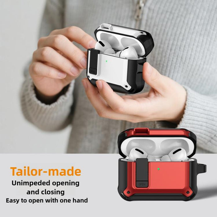 Lock TPU Hybrid PC Earphone Protective Cover, For AirPods Pro 3
