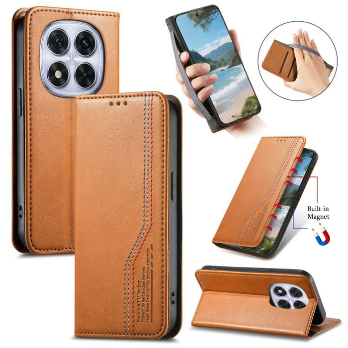 Funda de cuero para teléfono con cierre magnético y pulsera elástica, For Xiaomi Poco X8 Pro Max 5G, For Xiaomi Poco X8 Pro 5G, For Redmi Turbo 5 Max 5G, For Redmi Turbo 5 5G, For Xiaomi 17 Pro Max, For Xiaomi 17 Pro, For Xiaomi 17                     ...