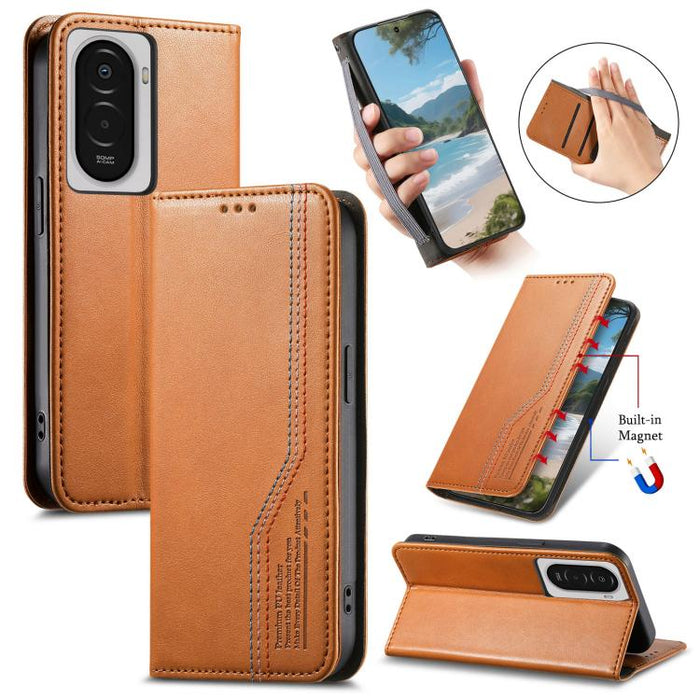 Funda de cuero para teléfono con cierre magnético y pulsera elástica, For Xiaomi Poco X8 Pro Max 5G, For Xiaomi Poco X8 Pro 5G, For Redmi Turbo 5 Max 5G, For Redmi Turbo 5 5G, For Xiaomi 17 Pro Max, For Xiaomi 17 Pro, For Xiaomi 17                     ...
