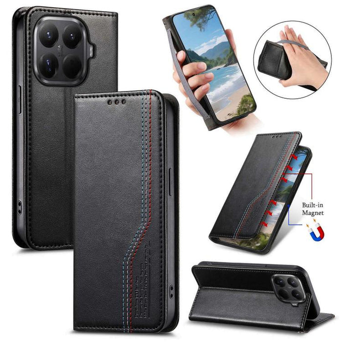 Funda de cuero para teléfono con cierre magnético y pulsera elástica, For Xiaomi Poco X8 Pro Max 5G, For Xiaomi Poco X8 Pro 5G, For Redmi Turbo 5 Max 5G, For Redmi Turbo 5 5G, For Xiaomi 17 Pro Max, For Xiaomi 17 Pro, For Xiaomi 17                     ...