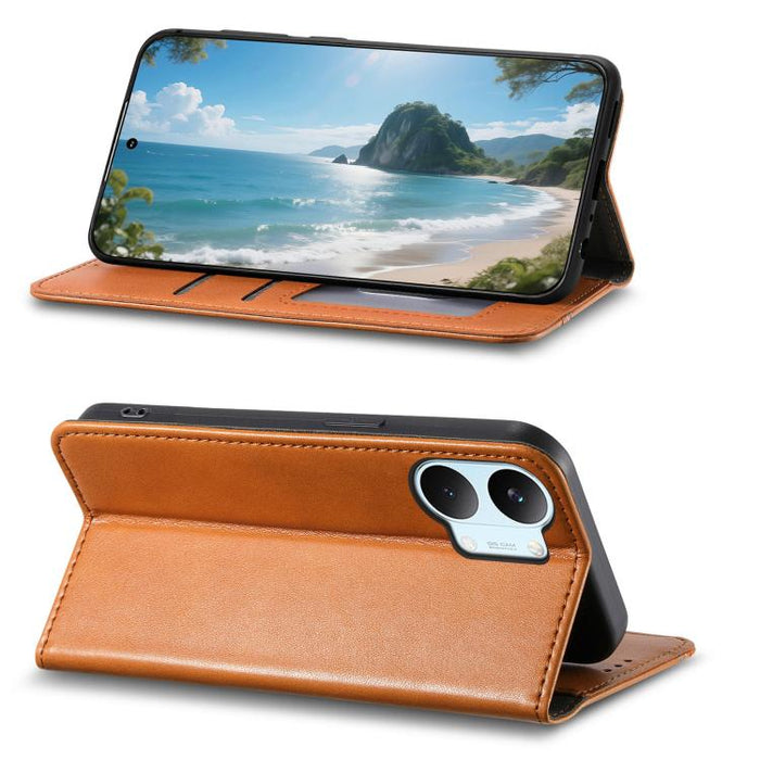 Funda de cuero para teléfono con cierre magnético y pulsera elástica, For Xiaomi Poco X8 Pro Max 5G, For Xiaomi Poco X8 Pro 5G, For Redmi Turbo 5 Max 5G, For Redmi Turbo 5 5G, For Xiaomi 17 Pro Max, For Xiaomi 17 Pro, For Xiaomi 17                     ...