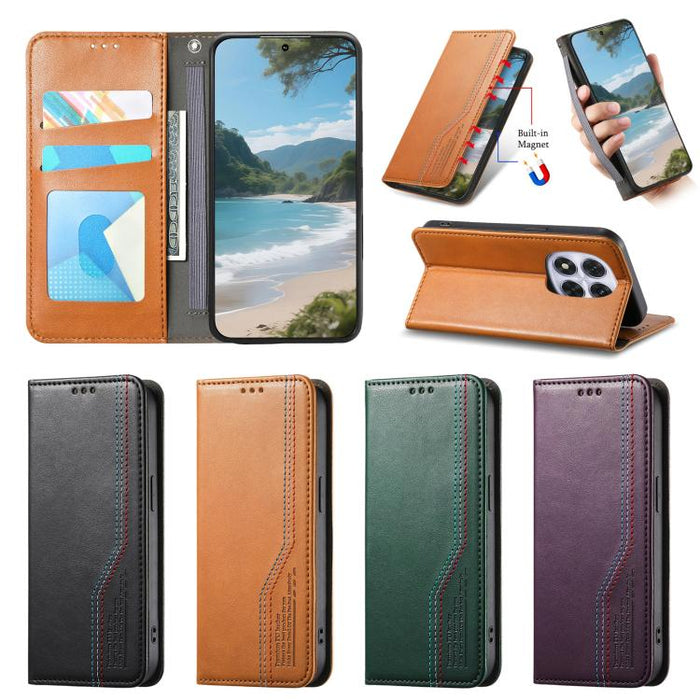 Funda de cuero para teléfono con cierre magnético y pulsera elástica, For Xiaomi Poco X8 Pro Max 5G, For Xiaomi Poco X8 Pro 5G, For Redmi Turbo 5 Max 5G, For Redmi Turbo 5 5G, For Xiaomi 17 Pro Max, For Xiaomi 17 Pro, For Xiaomi 17                     ...
