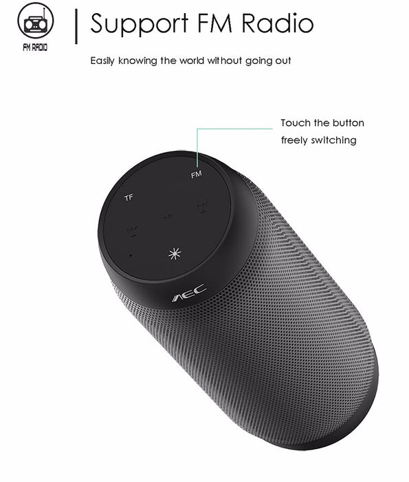 BQ615 PRO Altavoz estéreo HiFi inalámbrico LED colorido, combina Bluetooth + reproductor de tarjetas TF + radio FM + AUX + NFC
