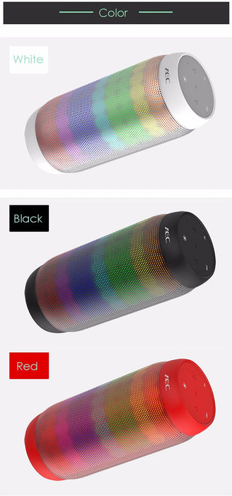 BQ615 PRO Altavoz estéreo HiFi inalámbrico LED colorido, combina Bluetooth + reproductor de tarjetas TF + radio FM + AUX + NFC