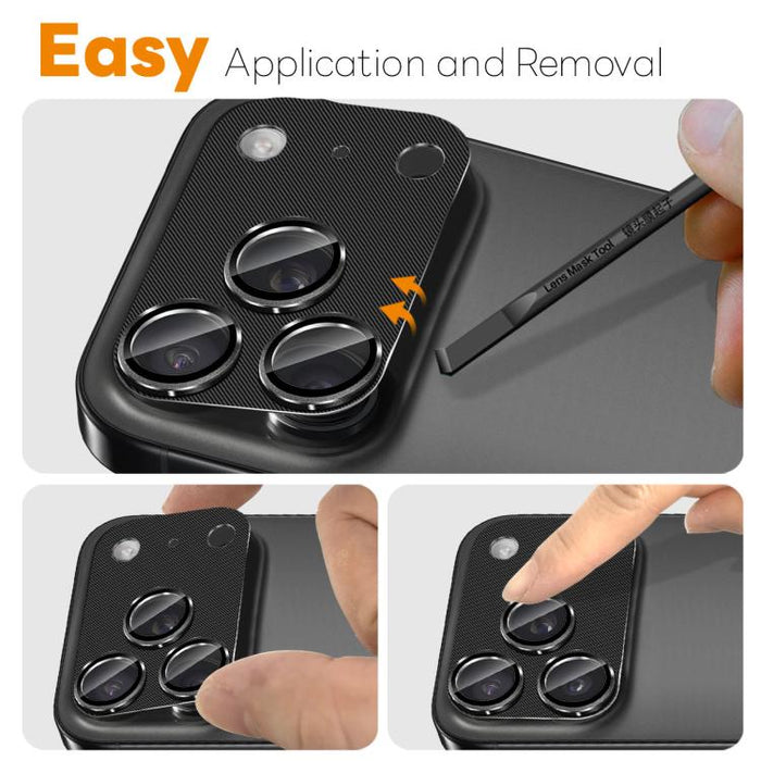 NORTHJO CD Vein Camera Lens Protector Tempered Glass Rear Lens Film, For iPhone 17 Pro Max, For iPhone 17 Pro
