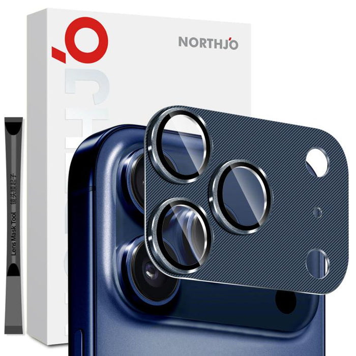 NORTHJO CD Vein Camera Lens Protector Tempered Glass Rear Lens Film, For iPhone 17 Pro Max, For iPhone 17 Pro