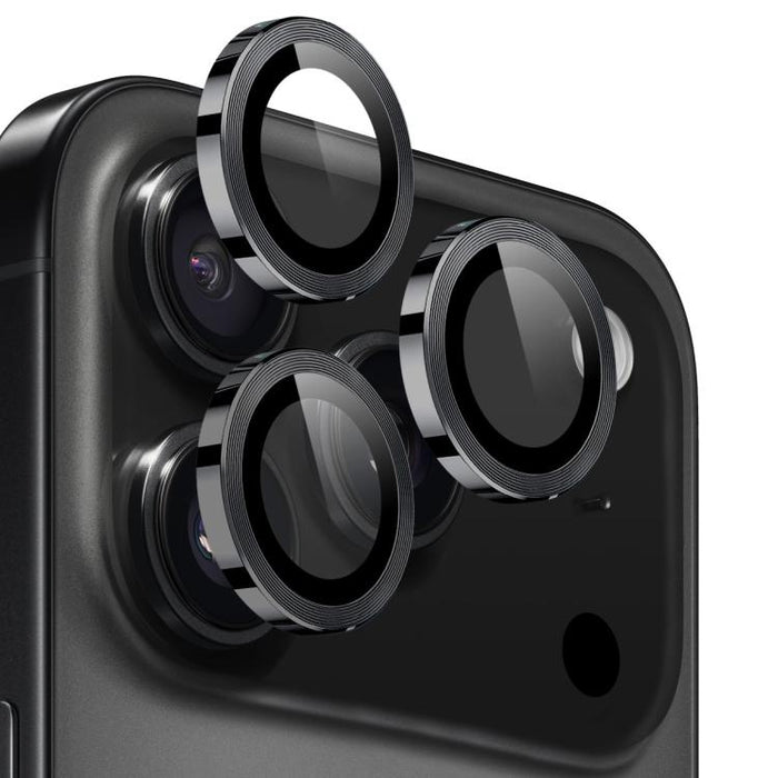 NORTHJO Camera Lens Protector CD Metal Ring Tempered Glass Film, For iPhone 17 Pro / 17 Pro Max