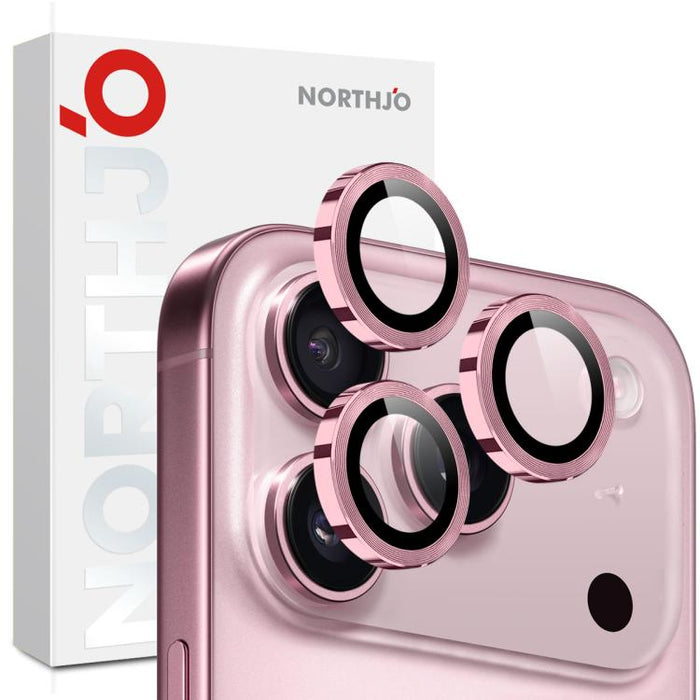 NORTHJO Camera Lens Protector CD Metal Ring Tempered Glass Film, For iPhone 17 Pro / 17 Pro Max