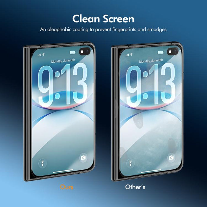 5pcs ENKAY Thickened Glue No White Edge High Aluminum-silicon Tempered Glass Film, For iPhone 17 Pro Max, For iPhone 17 Pro, For iPhone 17, For iPhone Air