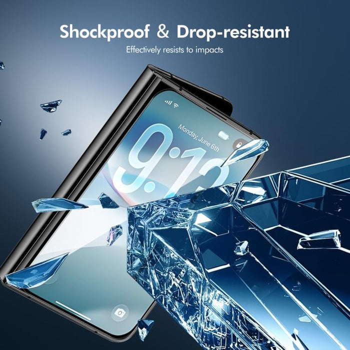 5pcs ENKAY Thickened Glue No White Edge High Aluminum-silicon Tempered Glass Film, For iPhone 17 Pro Max, For iPhone 17 Pro, For iPhone 17, For iPhone Air