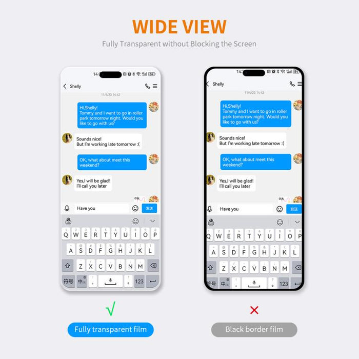 2pcs ENKAY Thickened Glue No White Edge 9H Big Arc Edge High Aluminum-silicon Tempered Glass Film, For iPhone 17 Pro Max, For iPhone 17 Pro, For iPhone 17, For iPhone Air