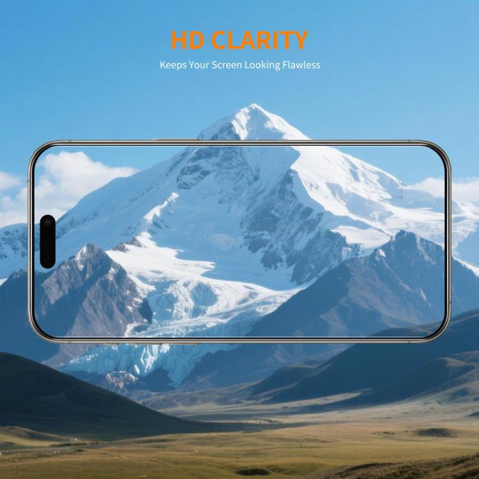2pcs ENKAY Thickened Glue No White Edge 9H Big Arc Edge High Aluminum-silicon Tempered Glass Film, For iPhone 17 Pro Max, For iPhone 17 Pro, For iPhone 17, For iPhone Air